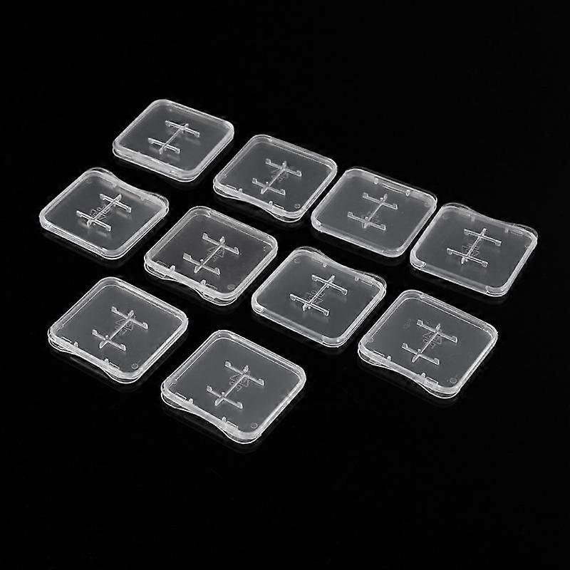 Feamos 10pcs TF MiC SDHC Micro SD Memory Card hard Plastic Box Case White New