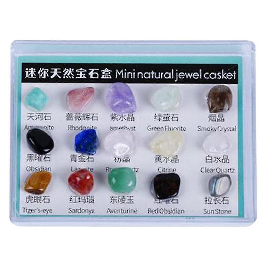 Gemstone Collection Box (15 Pieces Mineral)