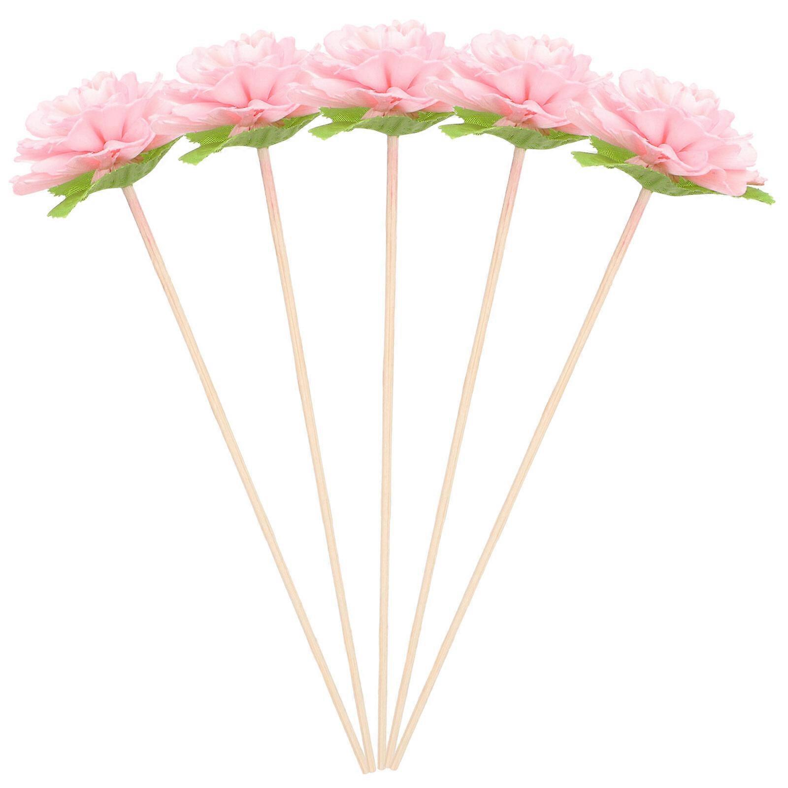 5pcs Aromatherapy Diffuser Reed Flowers Decorative Aromatherapy Flower Sticks Placement