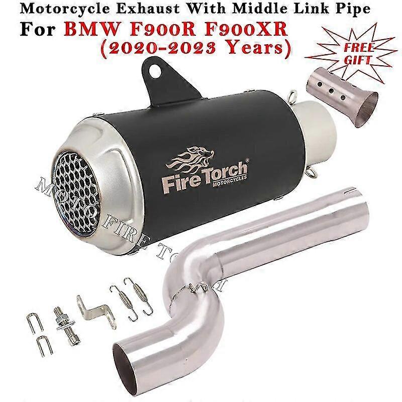 Exquisite exhaust pipeMotorcycle Exhaust Escape System Modified Muffler Middle Link Pipe Slip On For BMW F900R F900XR F900 R XR 2020 2021 2022 2023
