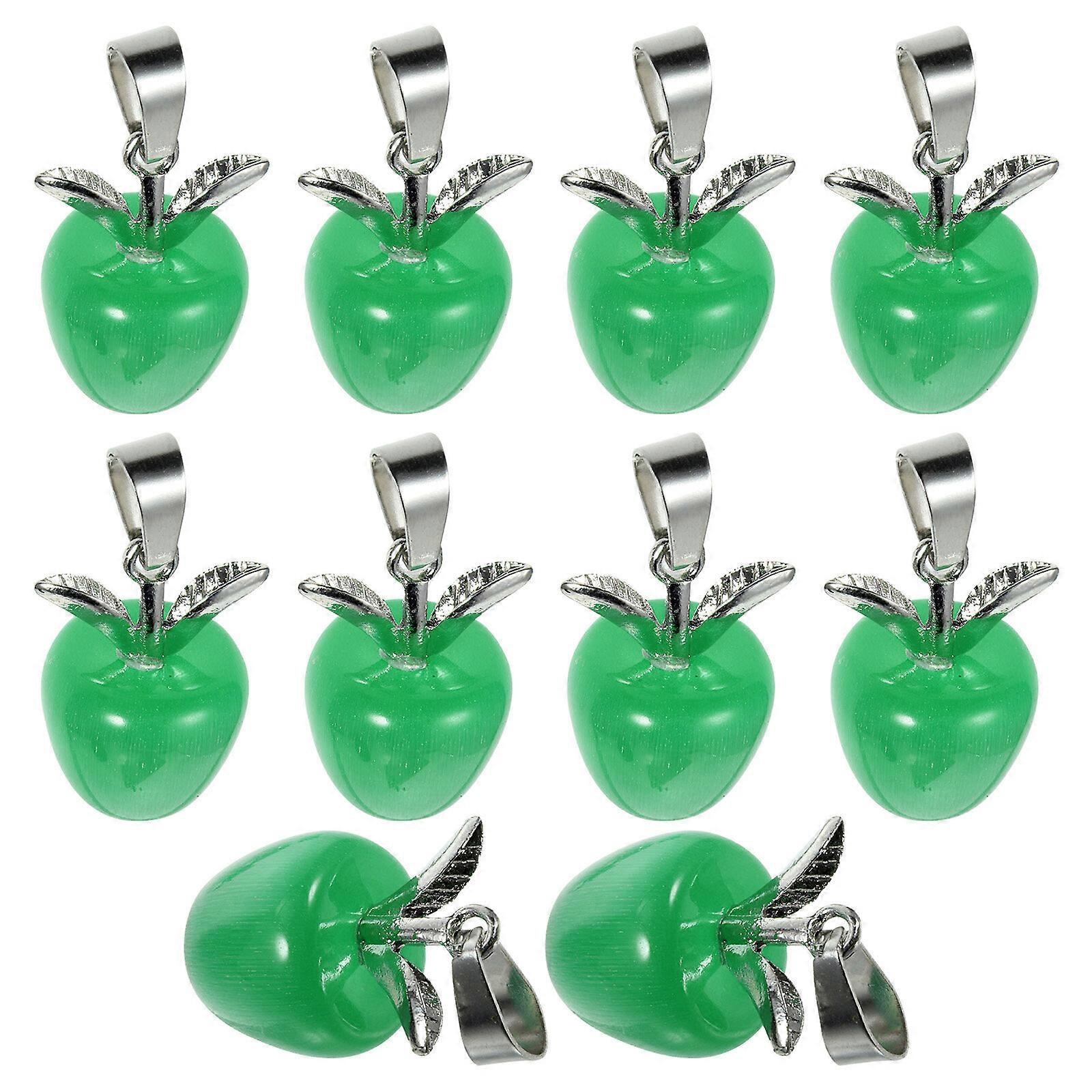 10pcs Creative Key Chain Charms Apple Jewelry Pendentif pour la fabrication de bijoux de boucles d’oreilles