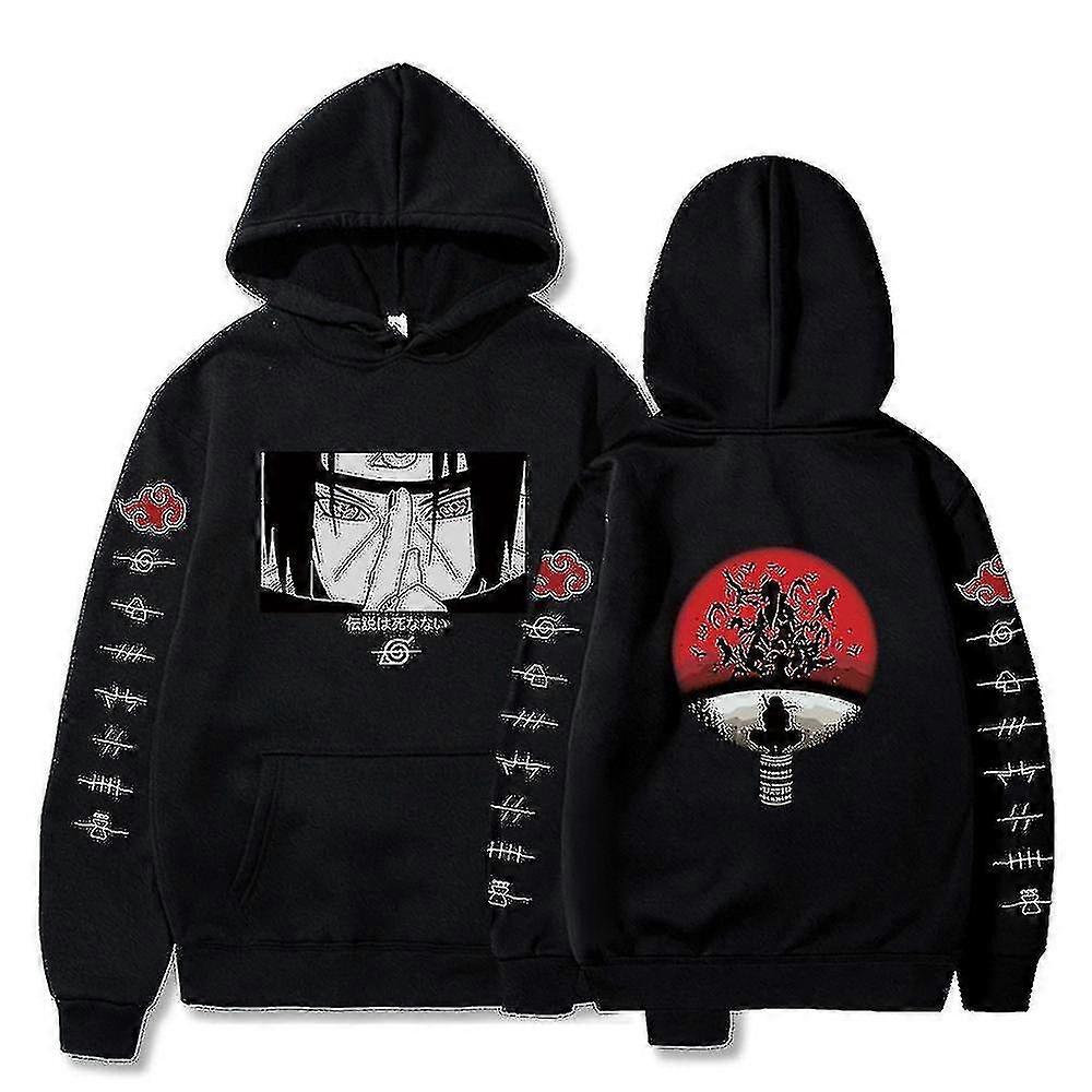 LIMITED NARUTO ITACHI X UCHIHA EMBROIDERED ANIME HOODIE
