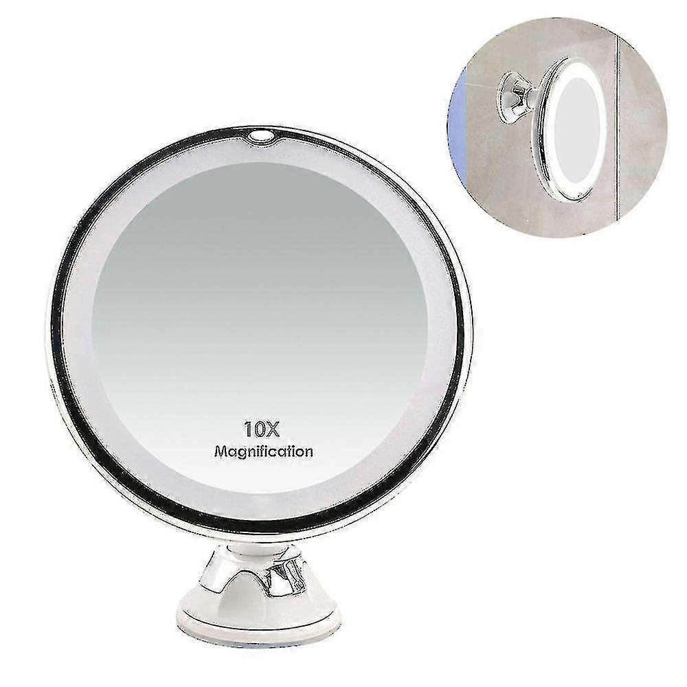 Makeup Mirror, 10x Magnifying Lighted Vanity Daylight White Led