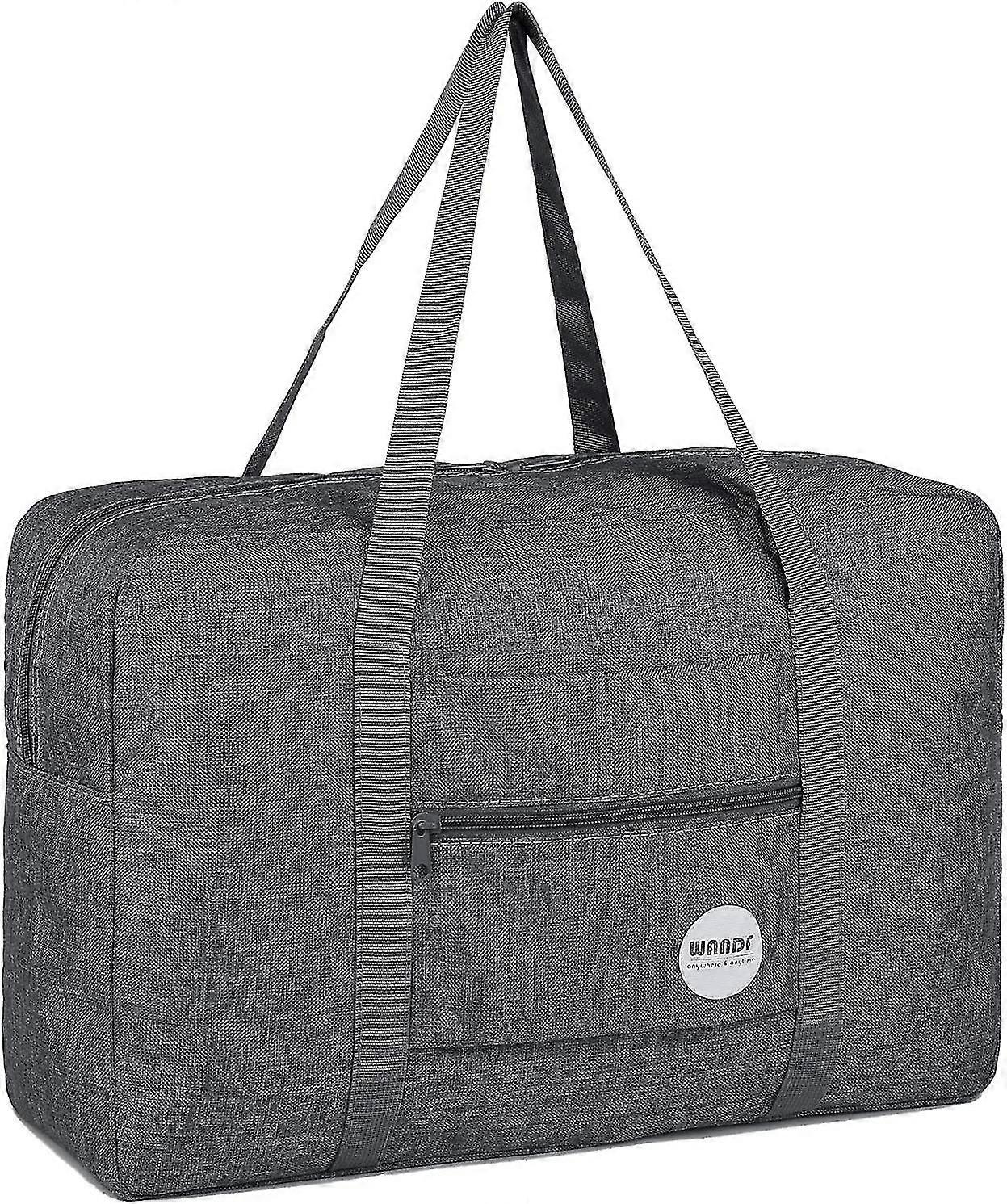 Bagaglio a mano 45x36x20 per Easyjet Airlines Borsa da viaggio sottosedile Holdall Bag Carry On Hand Luggage Weekend Bag For Women A - Grigio denim...