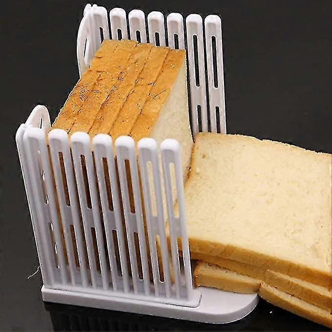 Bread Cake Toast Cutting Slicer 4 Thickness Modes Adjustable White