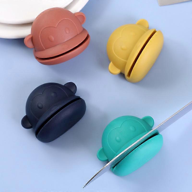 Mini Whetstone Knife Sharpener Portable Monkey Type Whetstone Sharpener Sharpening Knives Stone With Anti-skid Bottom Kitchen