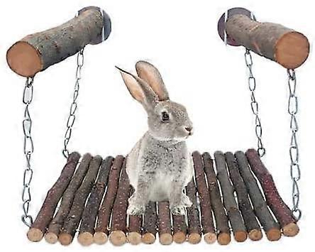 Apple Wood Stick Bed Toy, Pet Cat Squirrel Rabbit Bite Swing