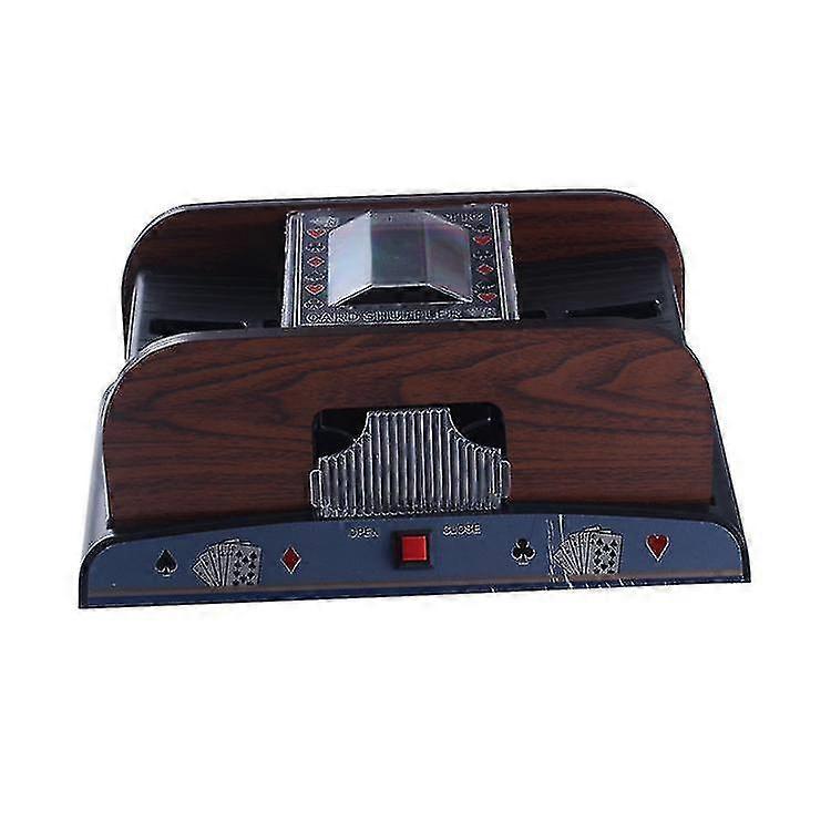 Automatic Card Shuffling Machine - Deluxe Electric Wooden Poker Machine