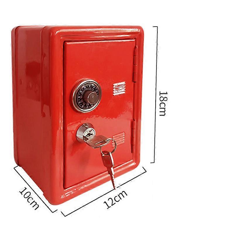 Kid Coin Bank Digital Combination Lock Security Geldsparbox mit Münzschlitz Schlüssel Rot, Safe.