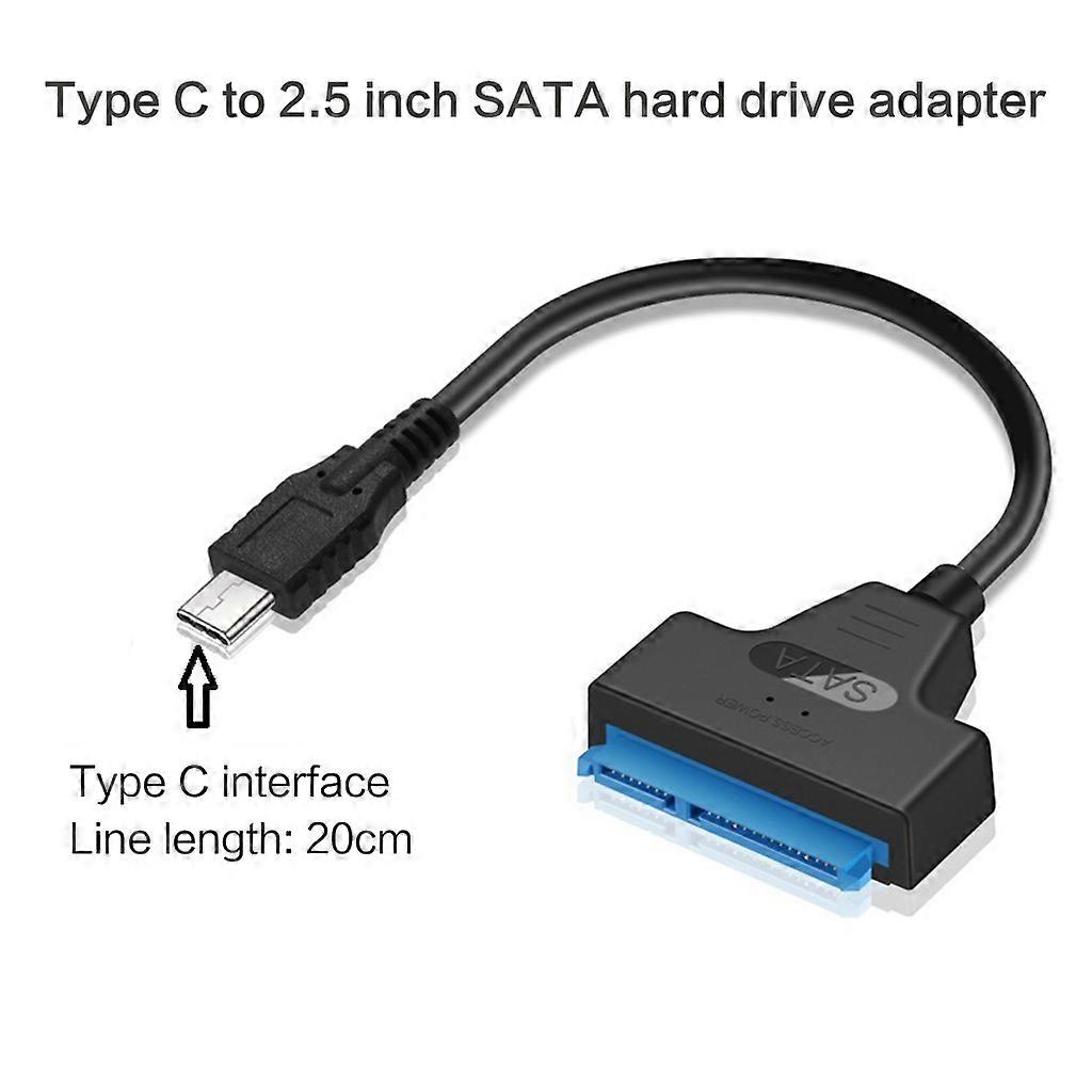 Adaptador USB 3.0 / 2.0 / Tipo C para Sata Cabo SATA para USB de 2,5 polegadas Cabo HDD / SSD