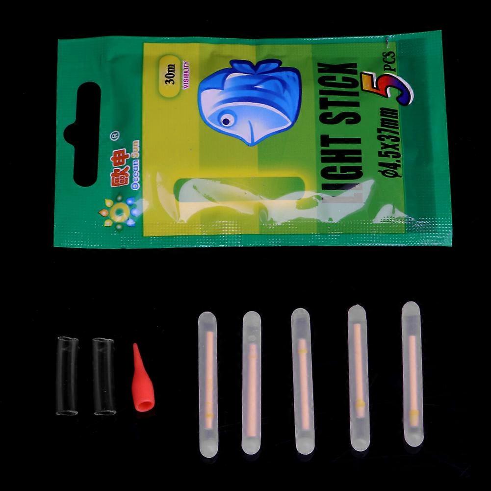Fishing Fluorescent Lightstick Light Night Float Clip On Dark Glow Stick