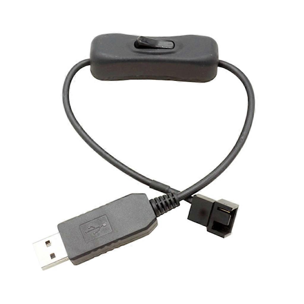 USB To 4Pin Computer Case Fan Adapter Cord 5v To 12V Boost Line Adapter Cable