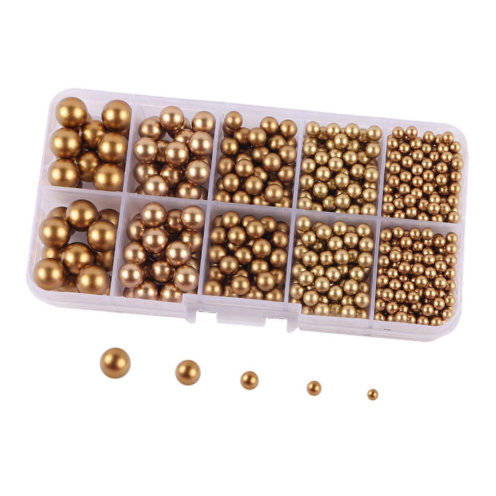 Artificial Pearl Beads No Hole 4/5/6/8/10mm for Hats Table Scatter Clothes Black Aureate