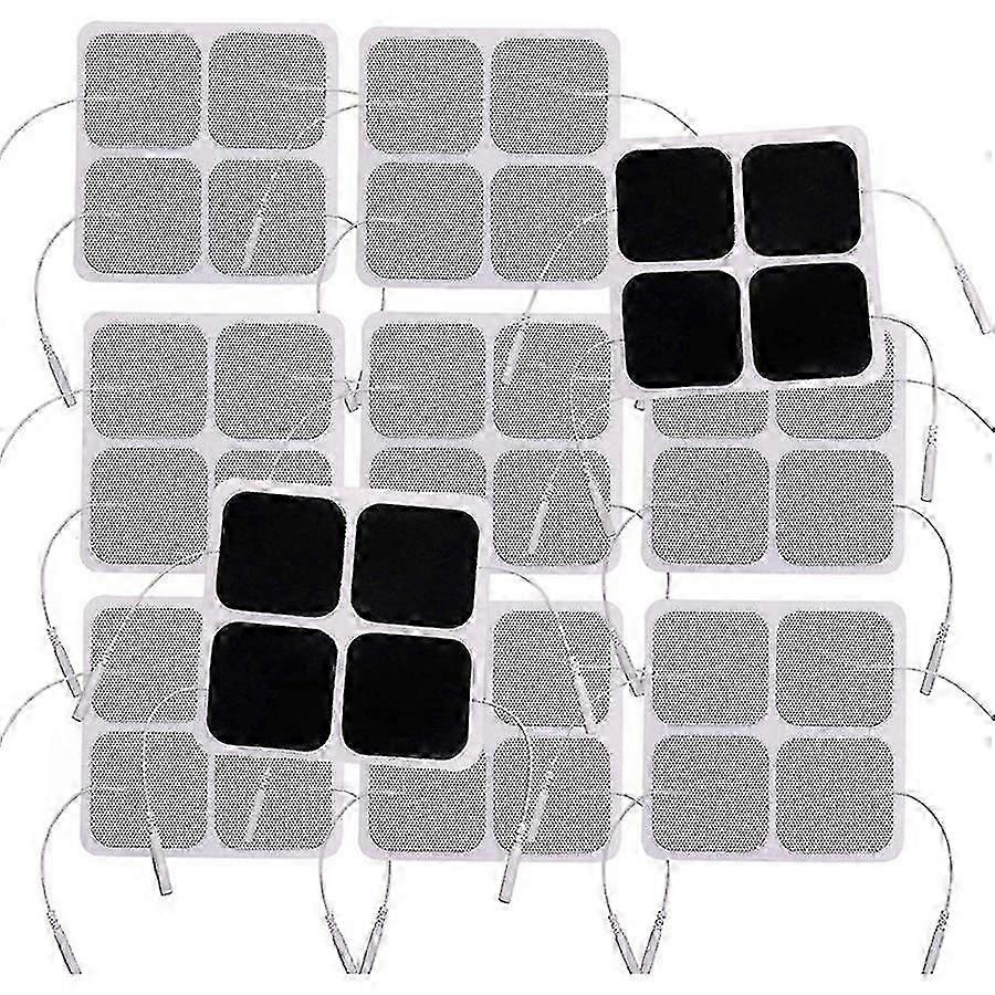 40 stk Tens Unit Pads, 2x2 elektroder for EMS muskelstimulator elektroterapi pads