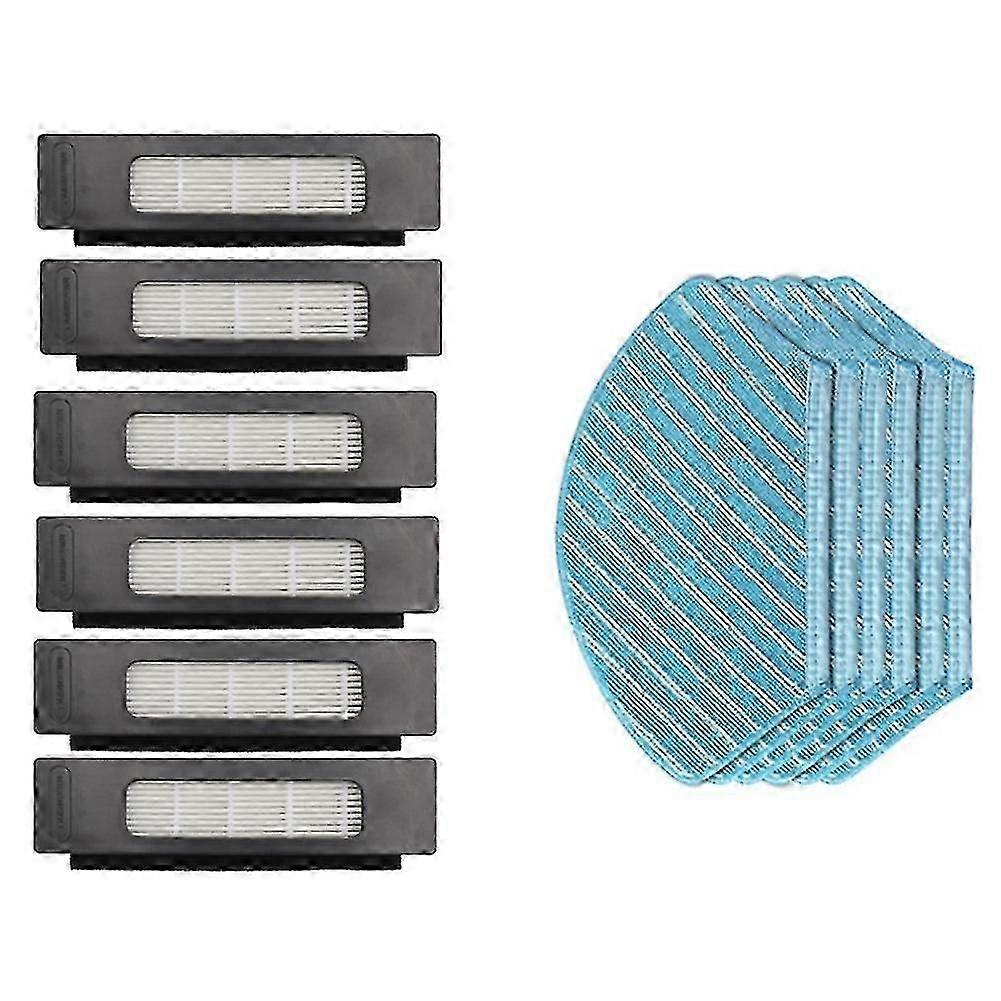 12pcs Hepa Filter Mop Cloth For Midea M7/ I10/ M71cn / M7pro