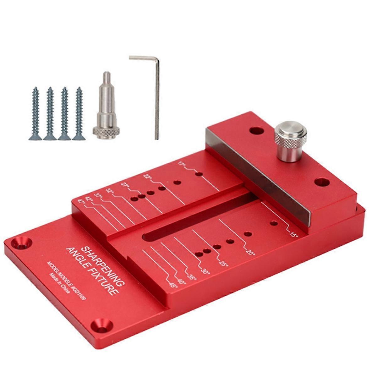 Woodworking Angle Sharpener Aluminum Alloy Sharpener Measurement of Grinding Tools Holder Woodworking Chisel