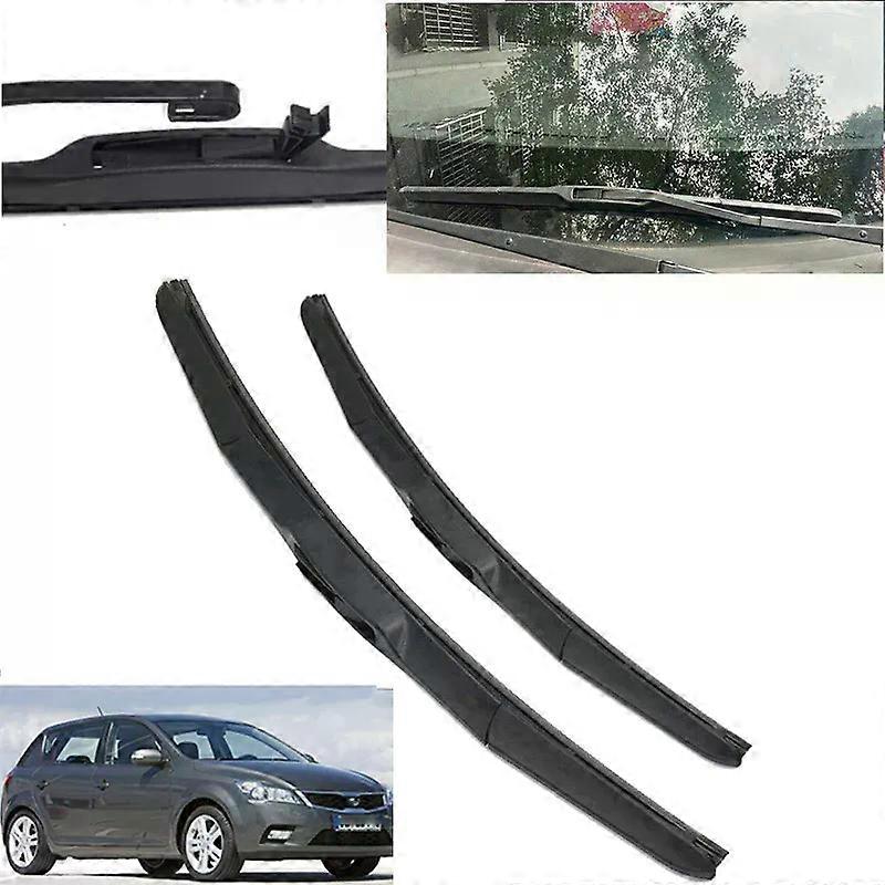 Pair Auto Soft Rubber Wiper Blades For Kia CEED CEE'D ED 2009 2010 2011 2012