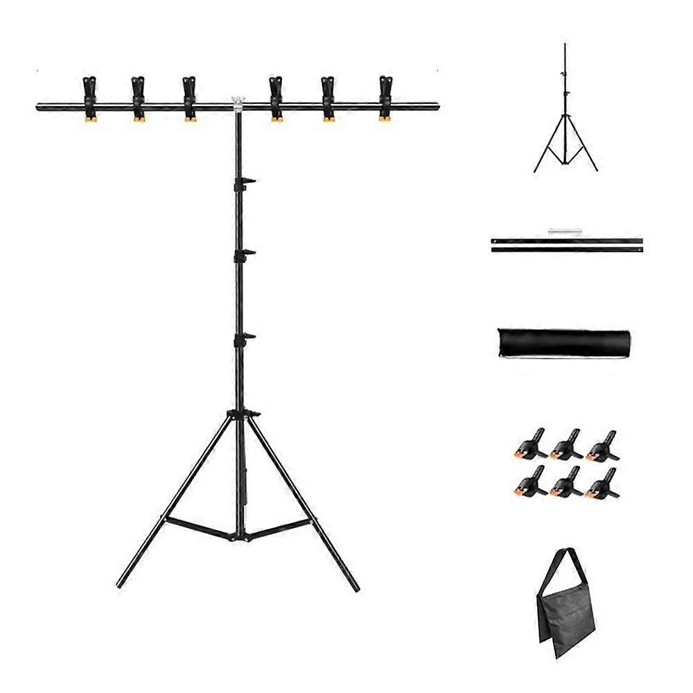 AS 2.6 x 1.5m T-Type Stand Background Support Kit with Square Sandbag for Photography Videography St