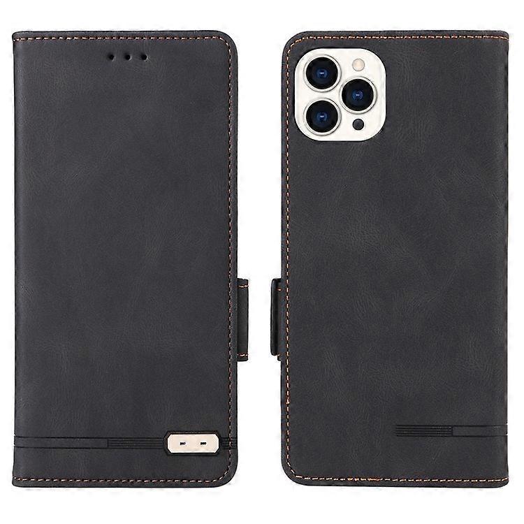 Compatible For iPhone 16 Pro Case Shockproof Stand Wallet Leather Phone Cover Hardware Decor