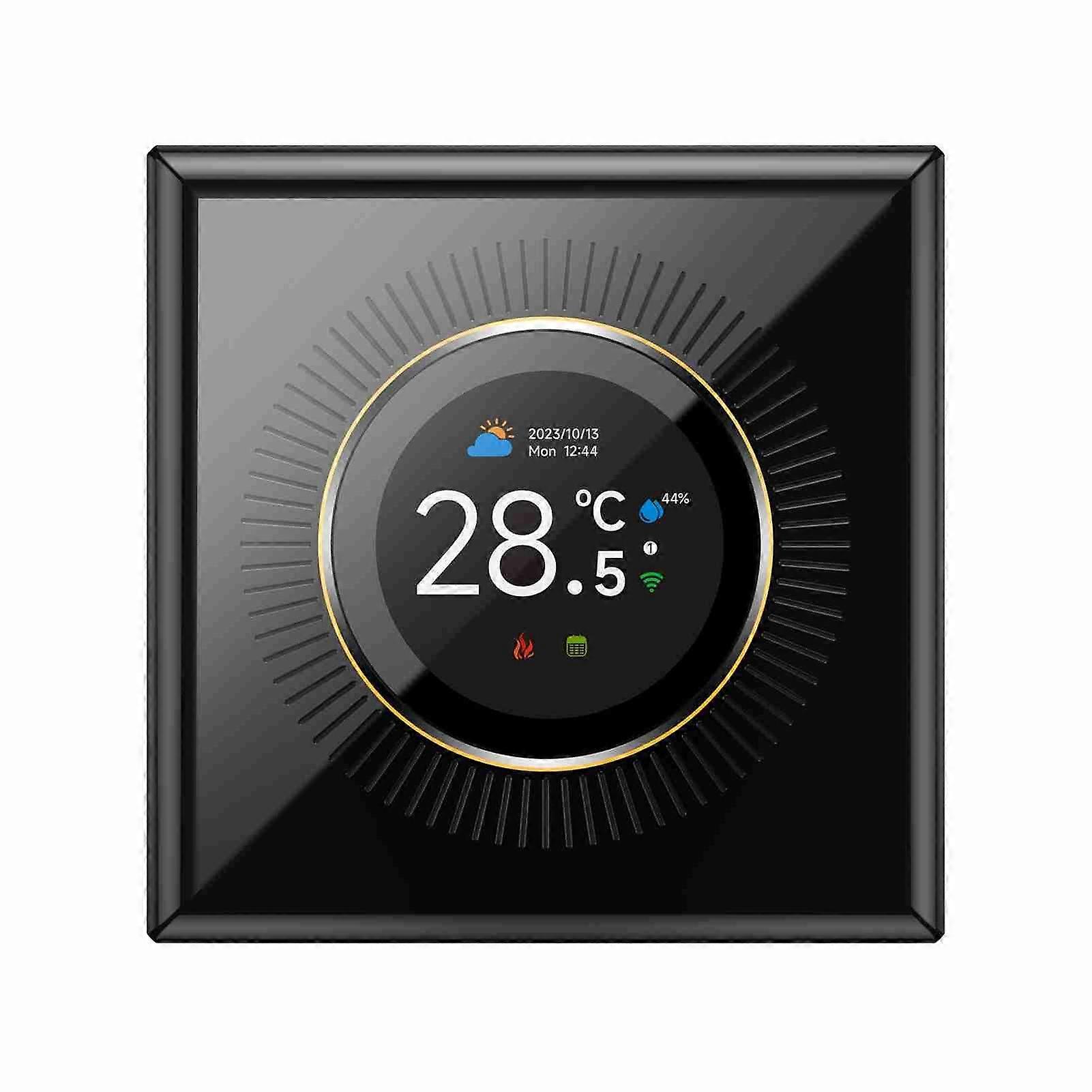 Smart Thermostat for Home 1.32in Screen WIFI Temperature Controller with 7 Ambient Lights for Water Heating