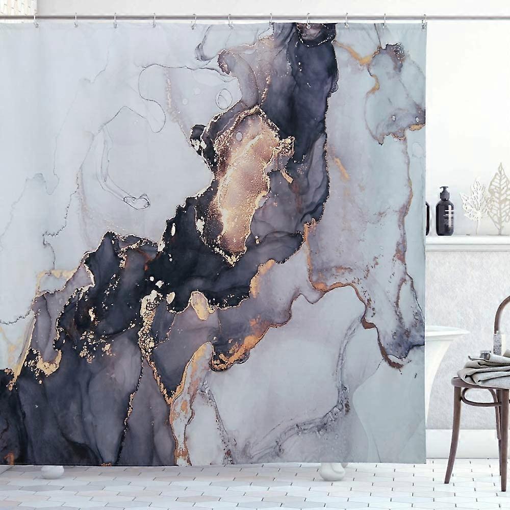 Shower Curtain, Waterproof, Marble Design