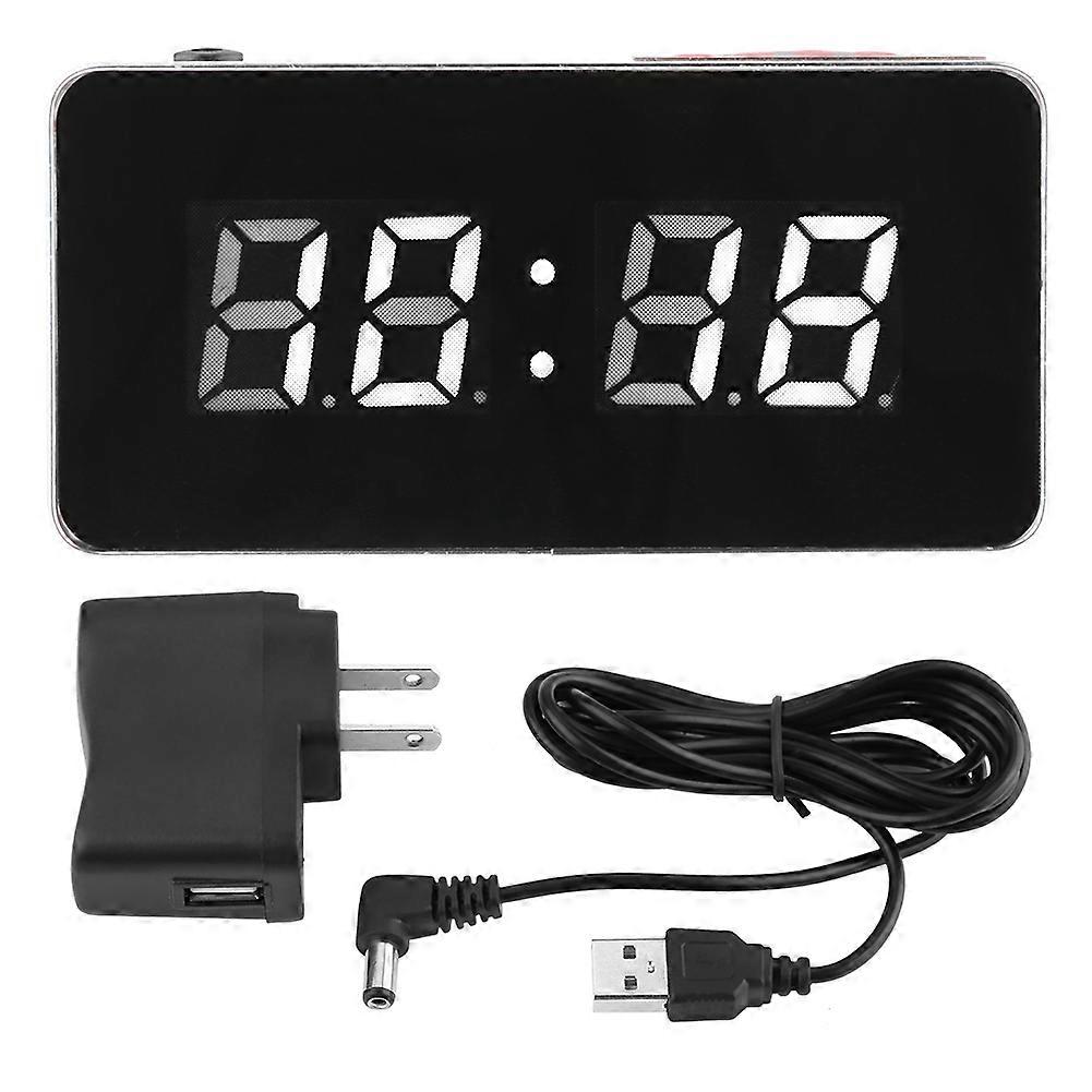 LED Display Smart Digital Clock - Square Table Clock with EU Plug 110-240V, Modern Design, Stylish Home Decor
