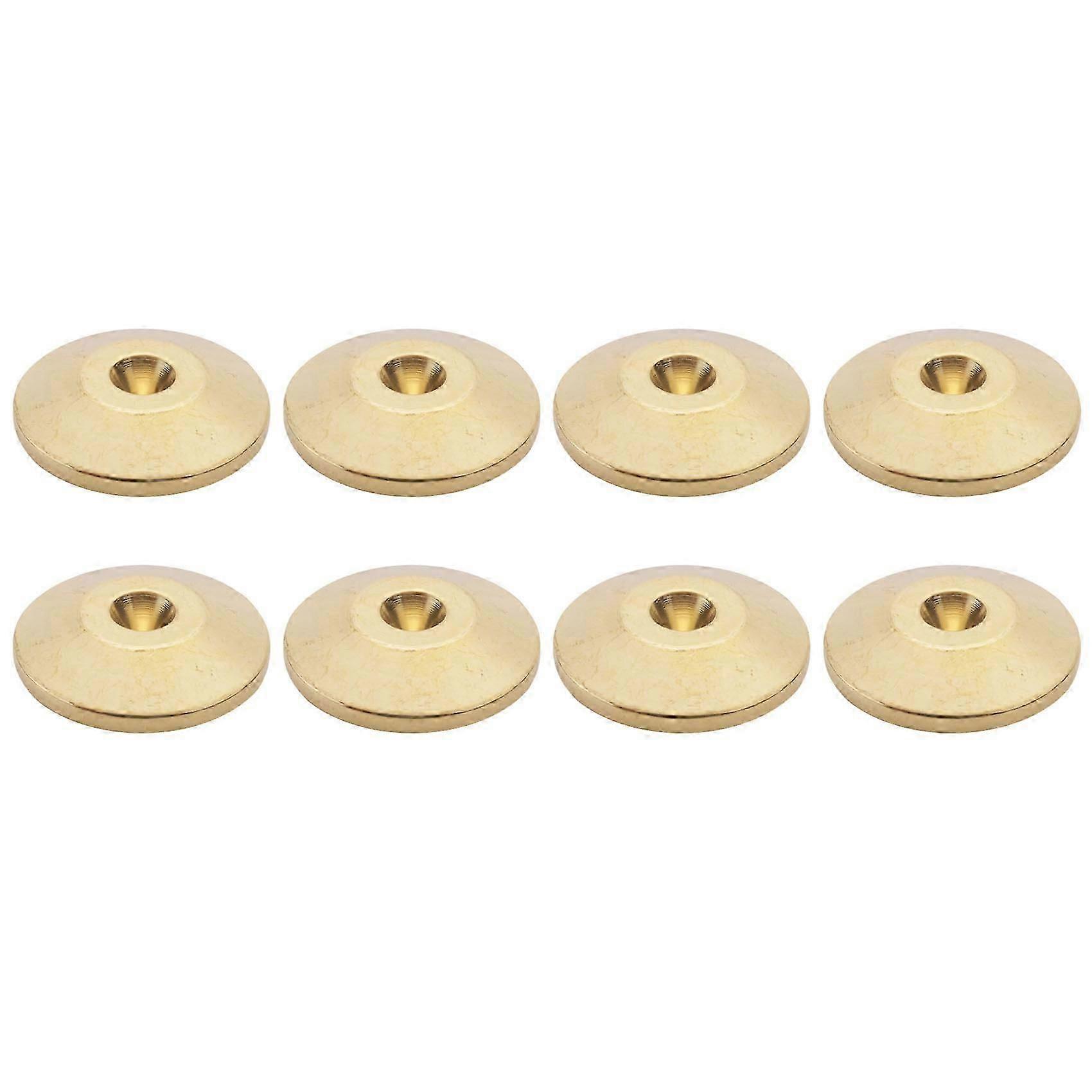8 Pcs Universal Copper Speaker Spikes Pads Shock Base Isolation Stand Feet