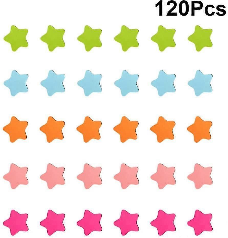 Colored Star Magnets, 120pcs Stars Magnetic Sticker Blackboard Magnet Sticker