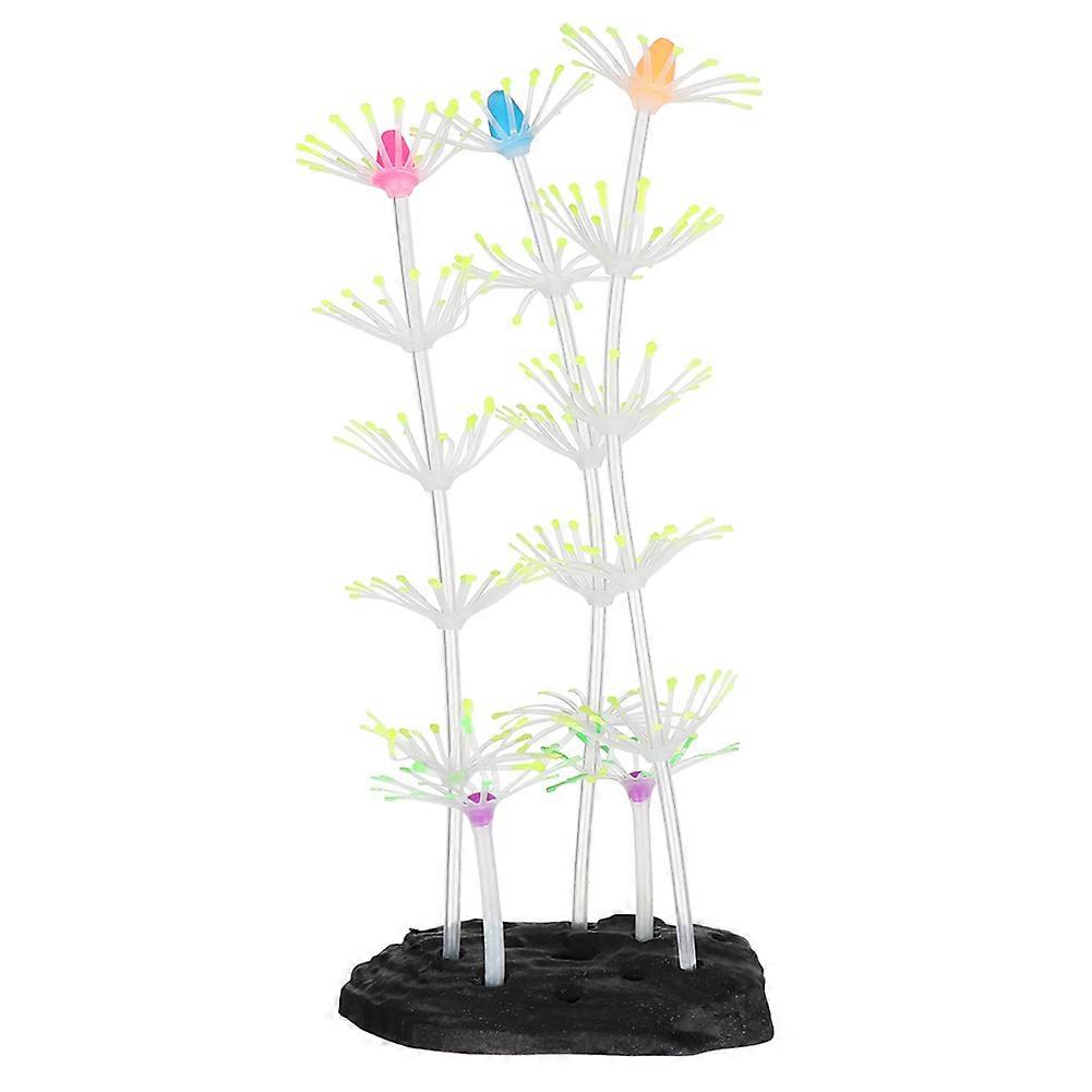 Artificial Fluorescent Coral String, Silicone Aquarium Landscape Ornament