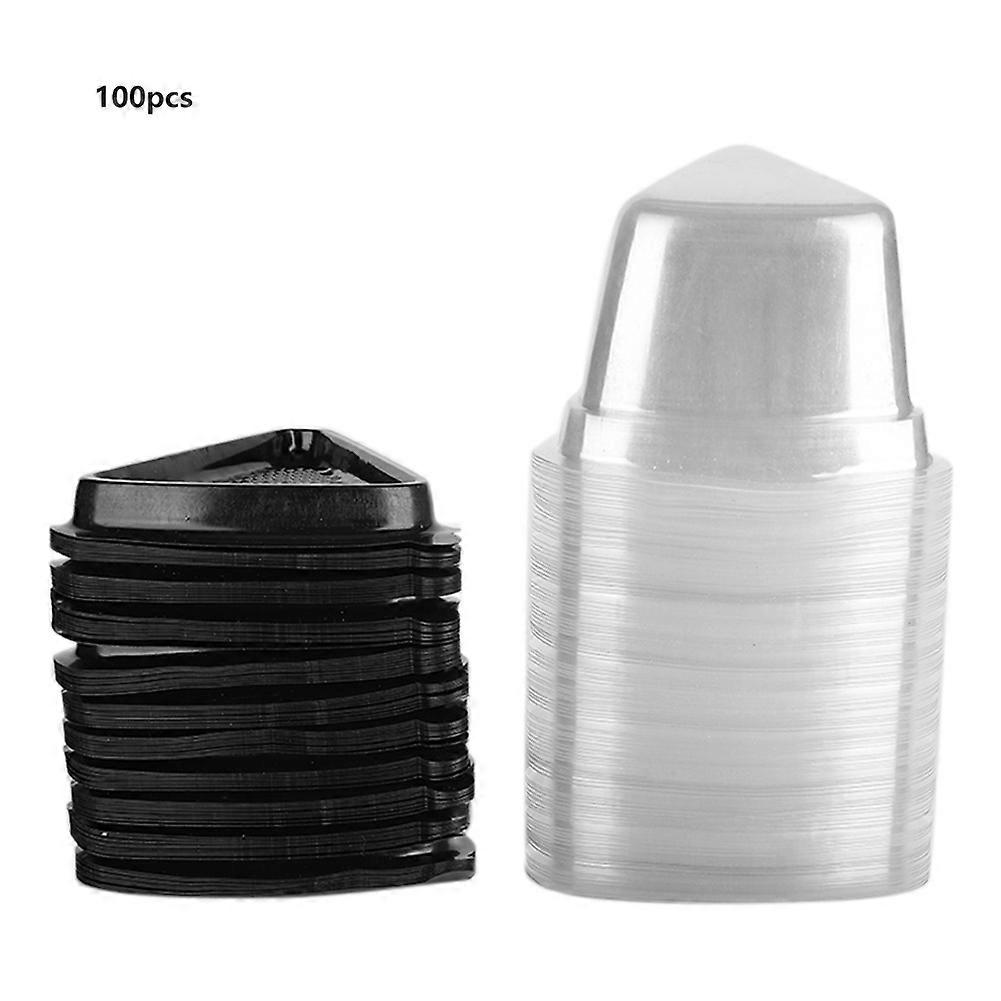 100pcs Triangular Cake Box Transparent Cupcake Packaging Container Baking Tool