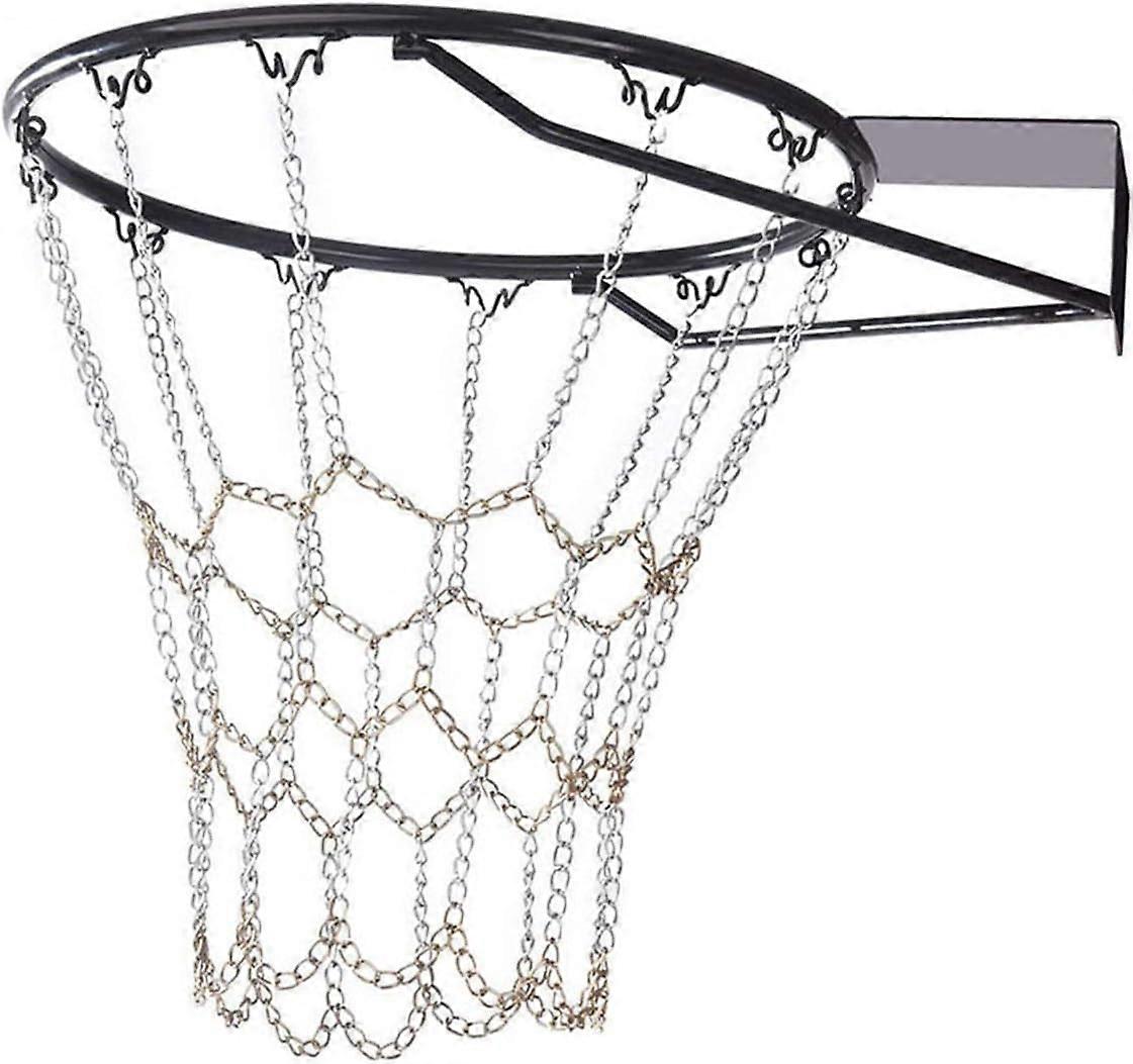Basketball Net With Unbeatable Strength, Galvanized Steel Chain For Year-round Use, Quick Fix For Standard Hoops