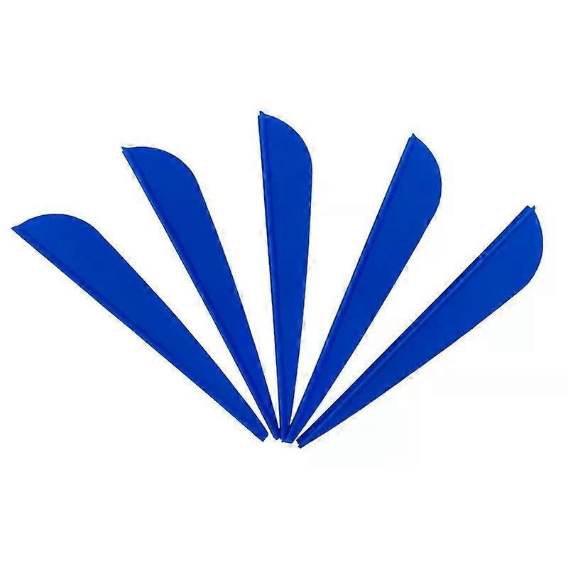 50pcs Arrow Feathers 2/3/4inch Rubber Feather Plastic Fletch Arrow