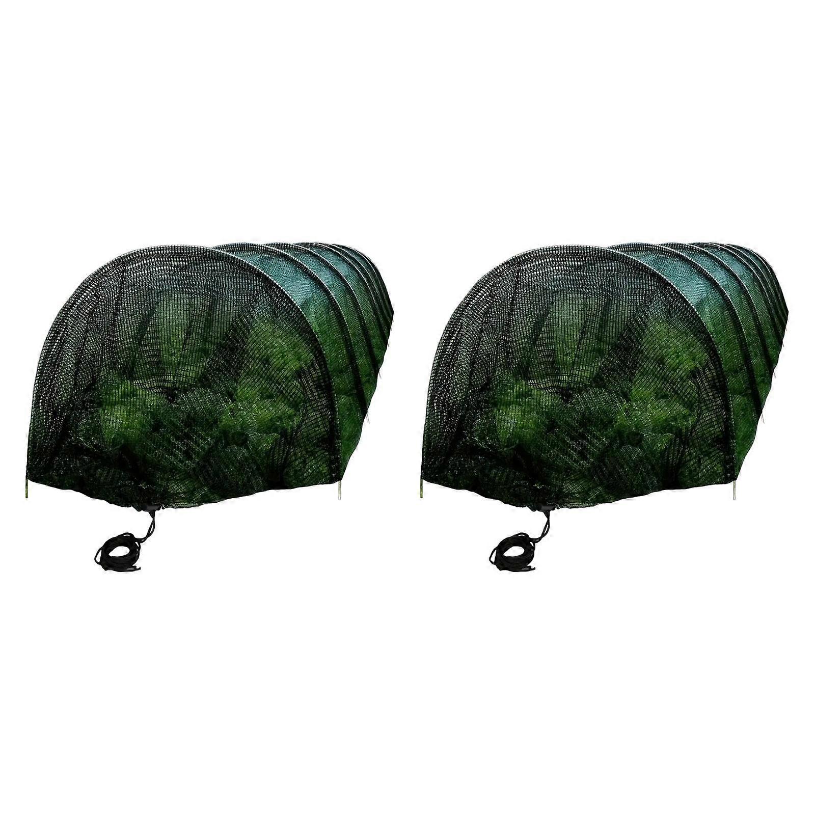 2 Stück Garden Tunnel Shade Net Cover Sunblock Mesh für Obst Hof Blumen