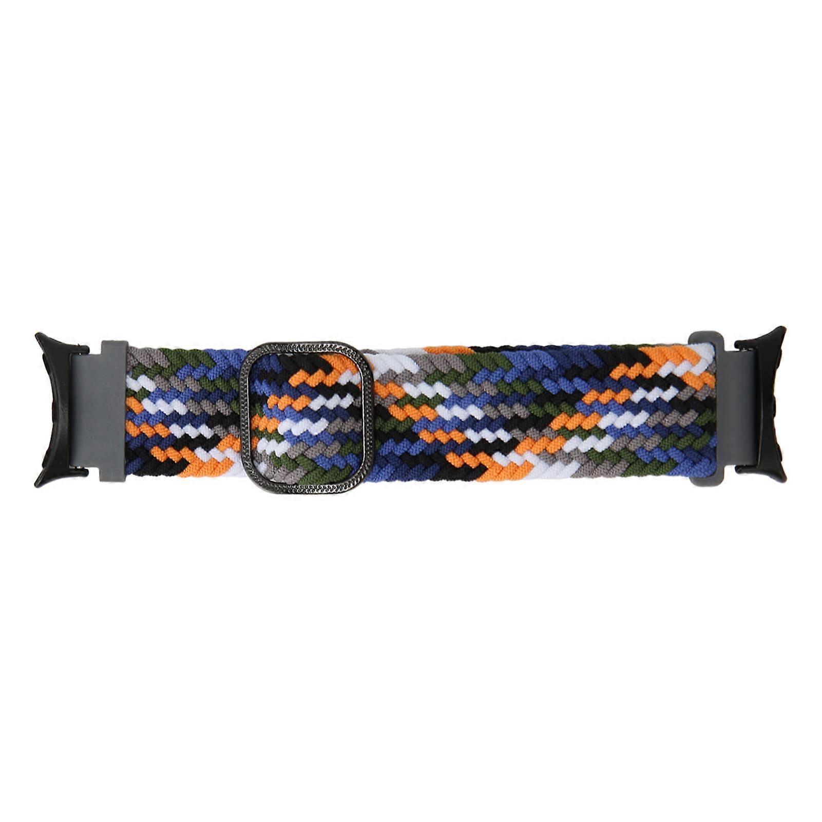 Braided Weaving Watch Strap Multicolor Adjust Size Replacement Watchband for Pixel Watch