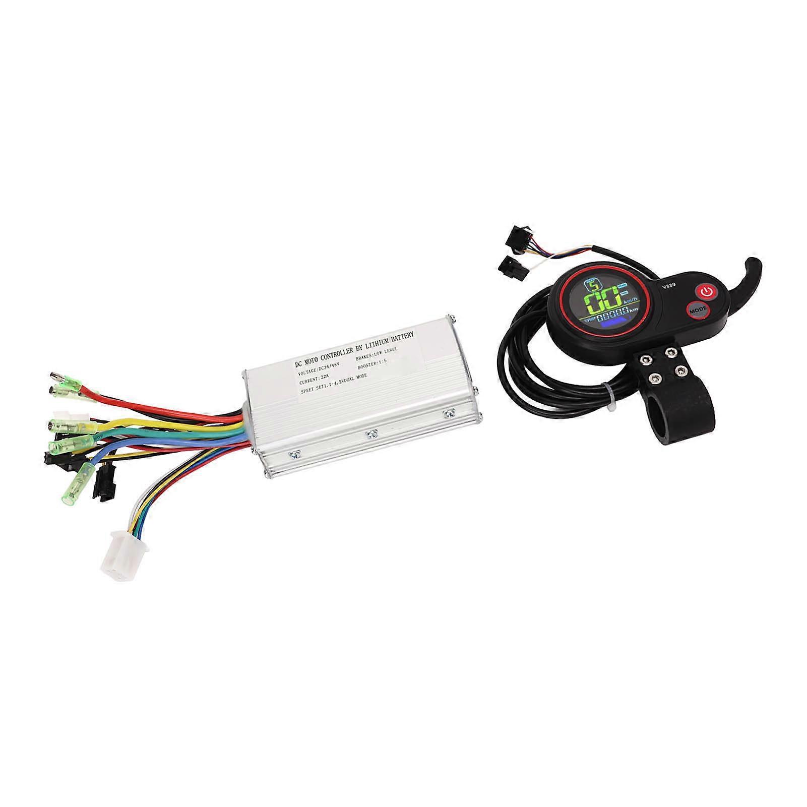 Electric Bike Motor Controller LCD Color Display Panel for 36V 500W Brushless Motor 36V 48V 22A 