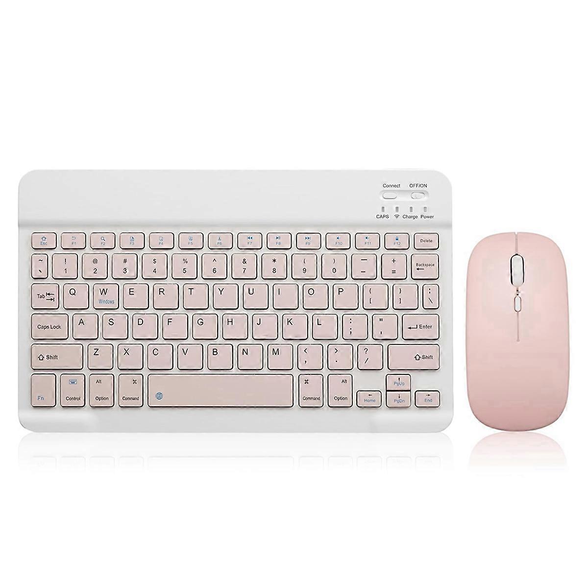 Bluetooth Keyboard with Battery-Powered Mouse for Android Windows C