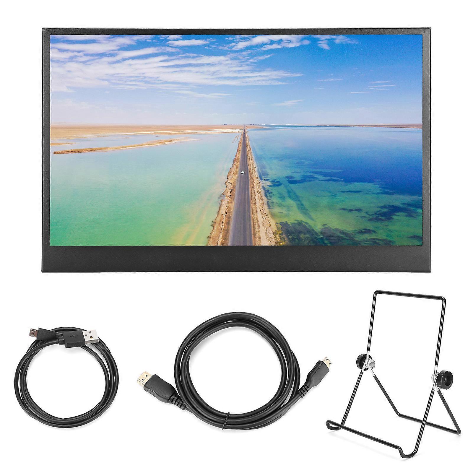 Portable 14in Dual Mini High Definition Multimedia Interface Input Laptop Monitor for Viewing Experience