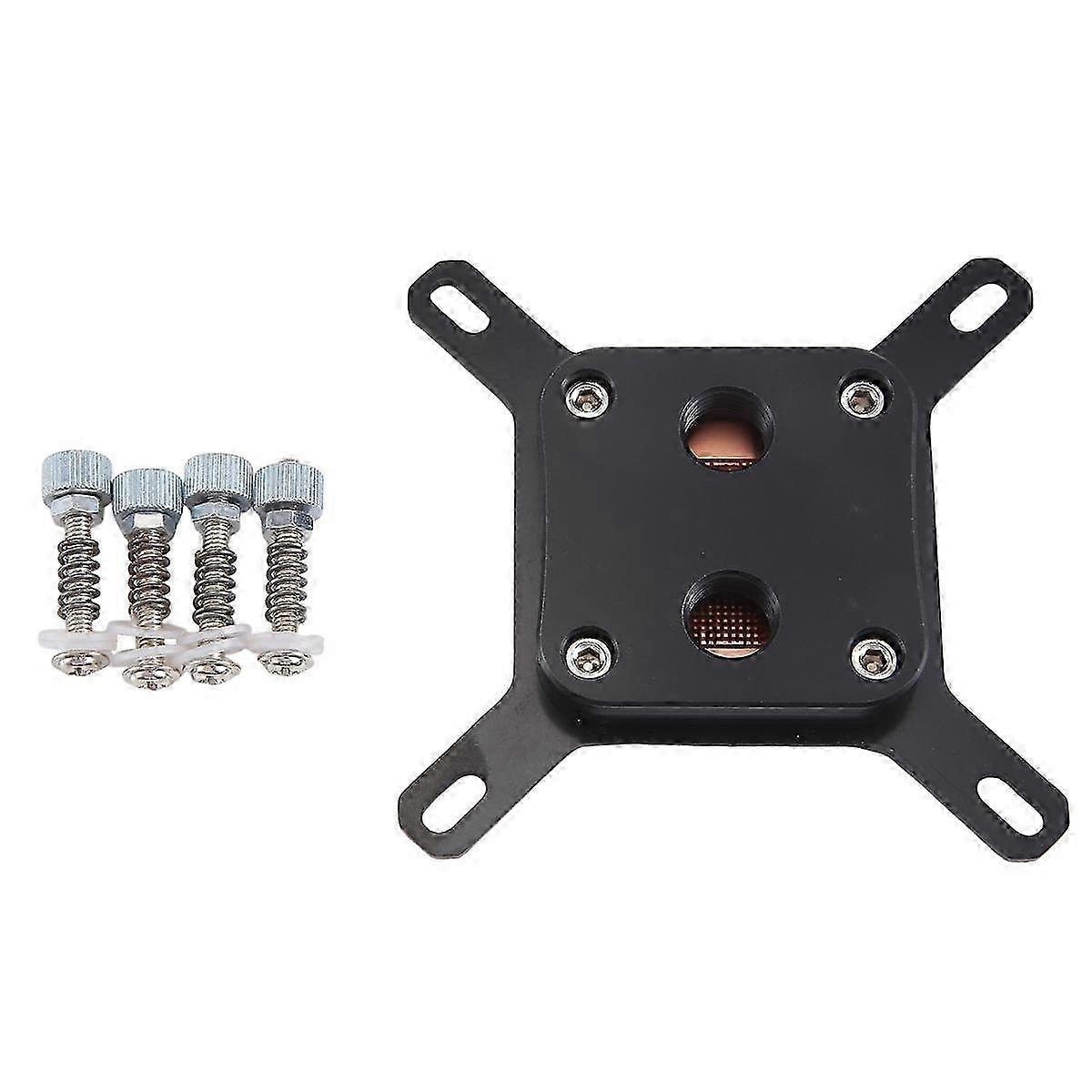 For Computer CPU Water Cooling Head Computer Water Cold Head,Black Bracket Black Cover