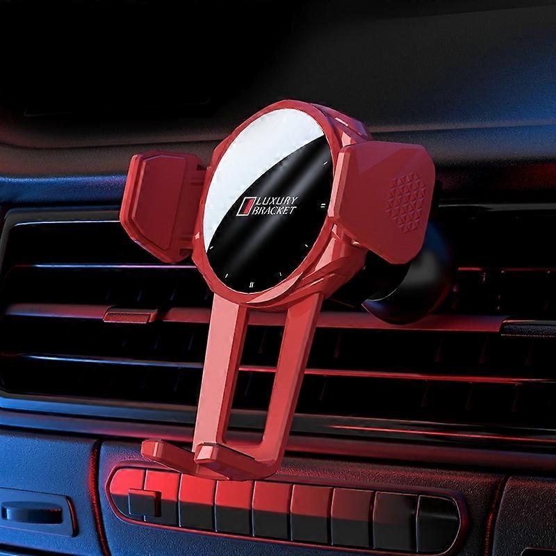 V70 Mechanical Lock Wireless Fast Charging Air Outlet Car Holder