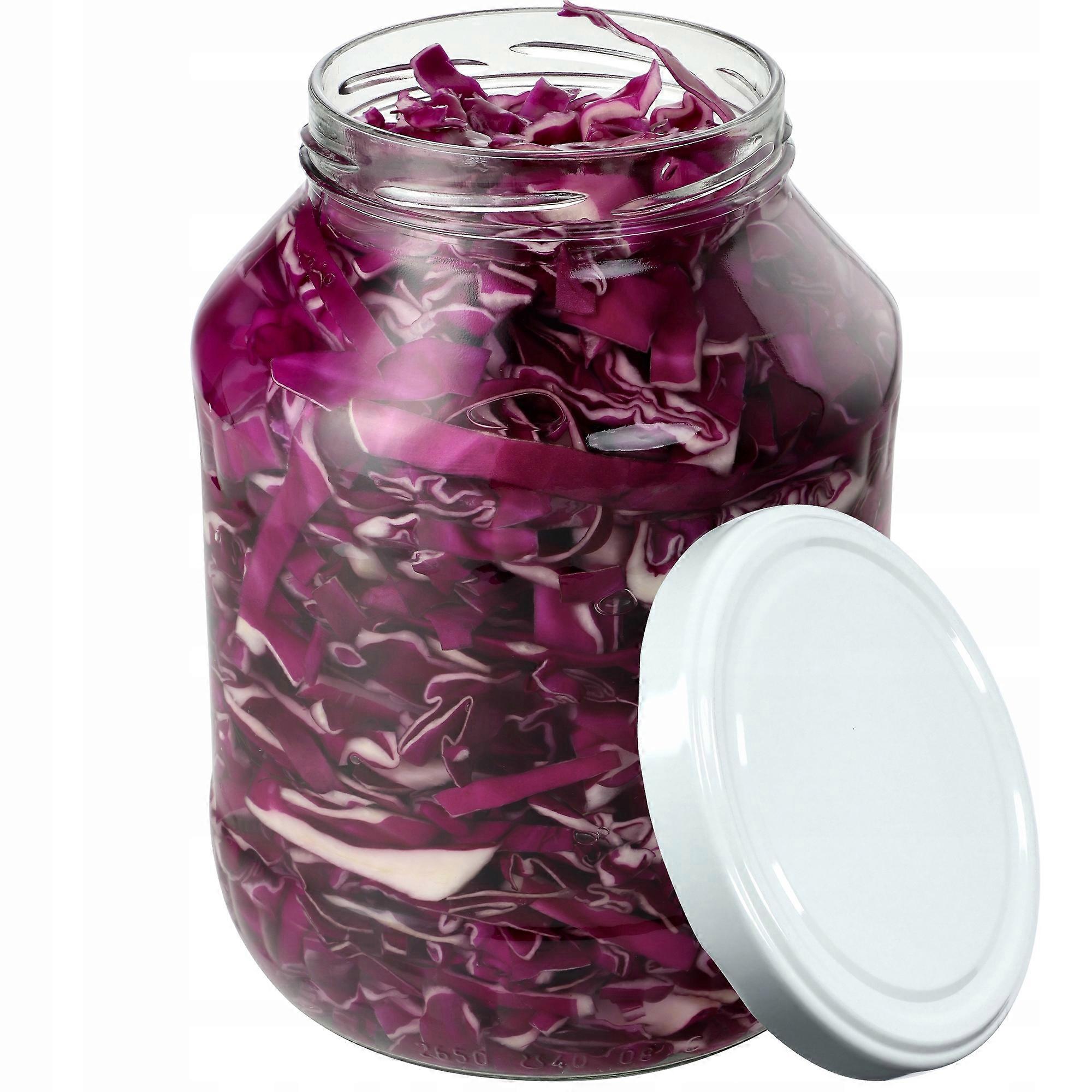 KADAX Glass jar 2.5L for preserves cucumbers tinctures + cap fi100