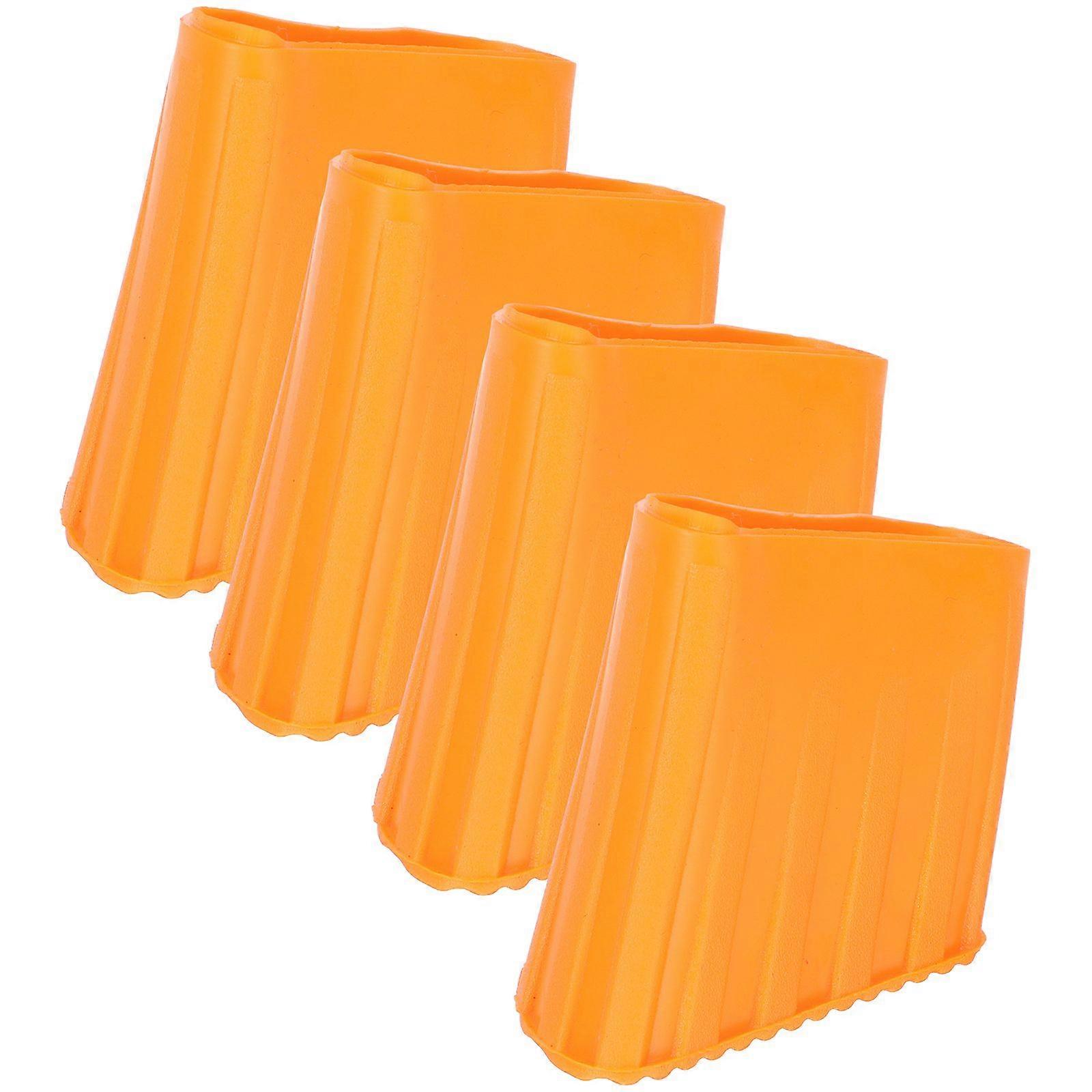 4pcs סולם פלסטיק נגד החלקה מכסה רגלי סולם מכסה מזרן רגליים החלפת סולם