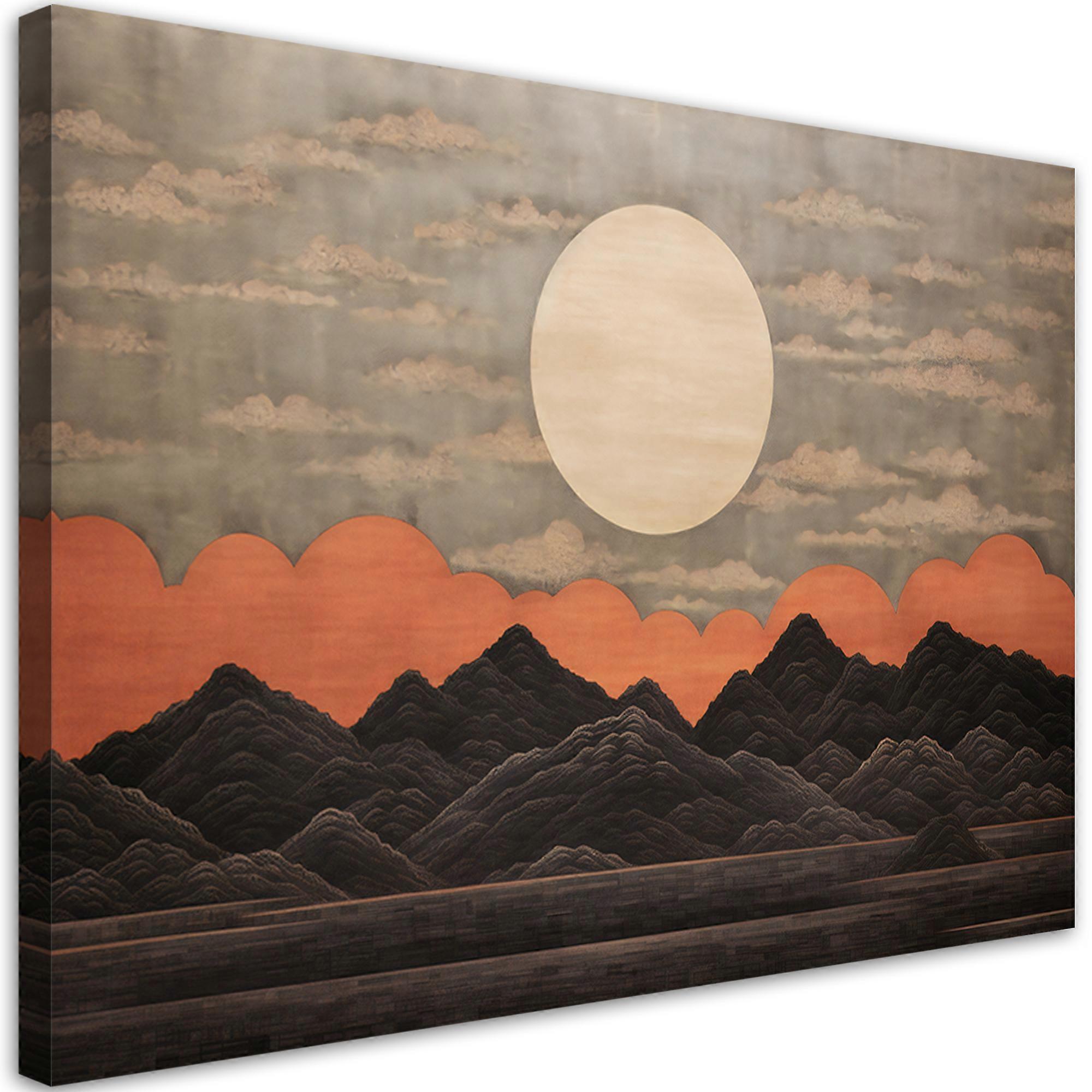 Impression sur toile, Sunset Japan - 90x60