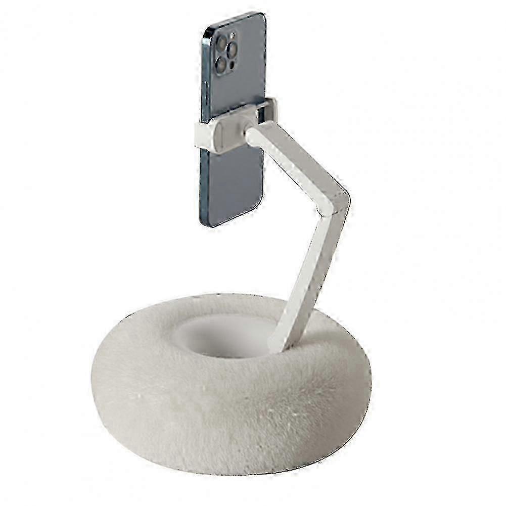 Adjustable Phone Stand Pillow Holder for All Phones, Portable Desktop Bed Sofa Tablet Stand with 360 Rotation