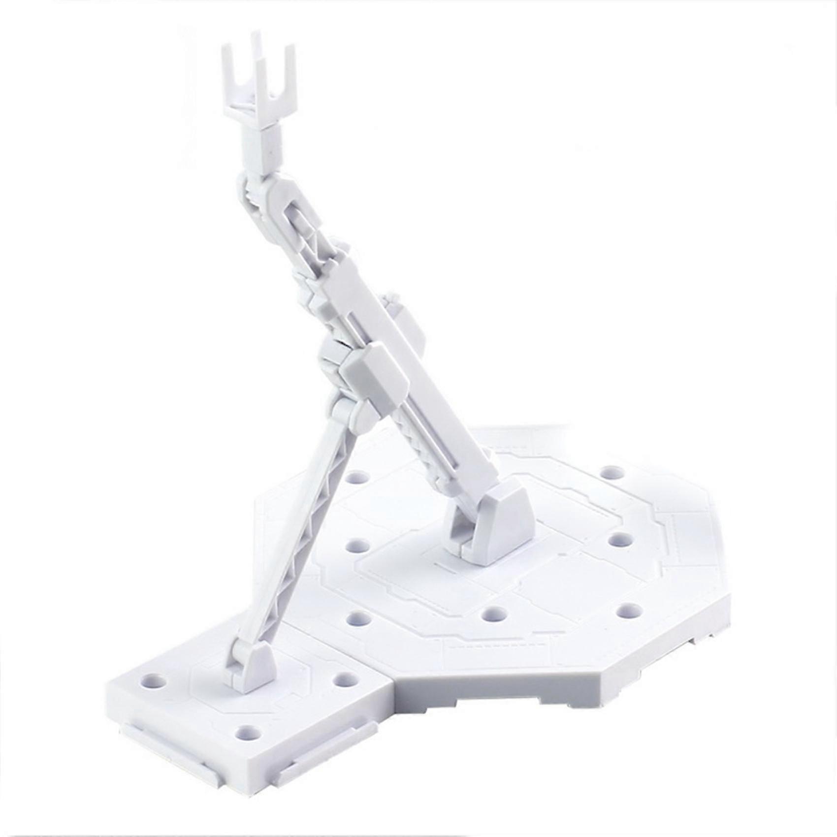2pcs Action Figur Zubehör Anpassen für Stand Support Bracket Base Roboter Figur Display Base, weiß
