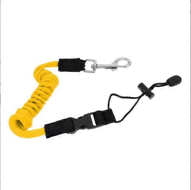 New Kayak Belt Traction Rope Elastic Canoe Paddle Rope (Yellow)