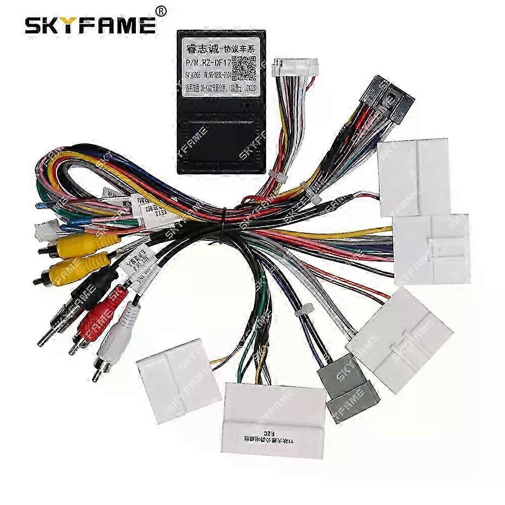 Applies To Car 16pin Wiring Harness Adapter Canbus Box Decoder Android Radio Power Cable For Nissan Teana J32 Xv Rz-df17