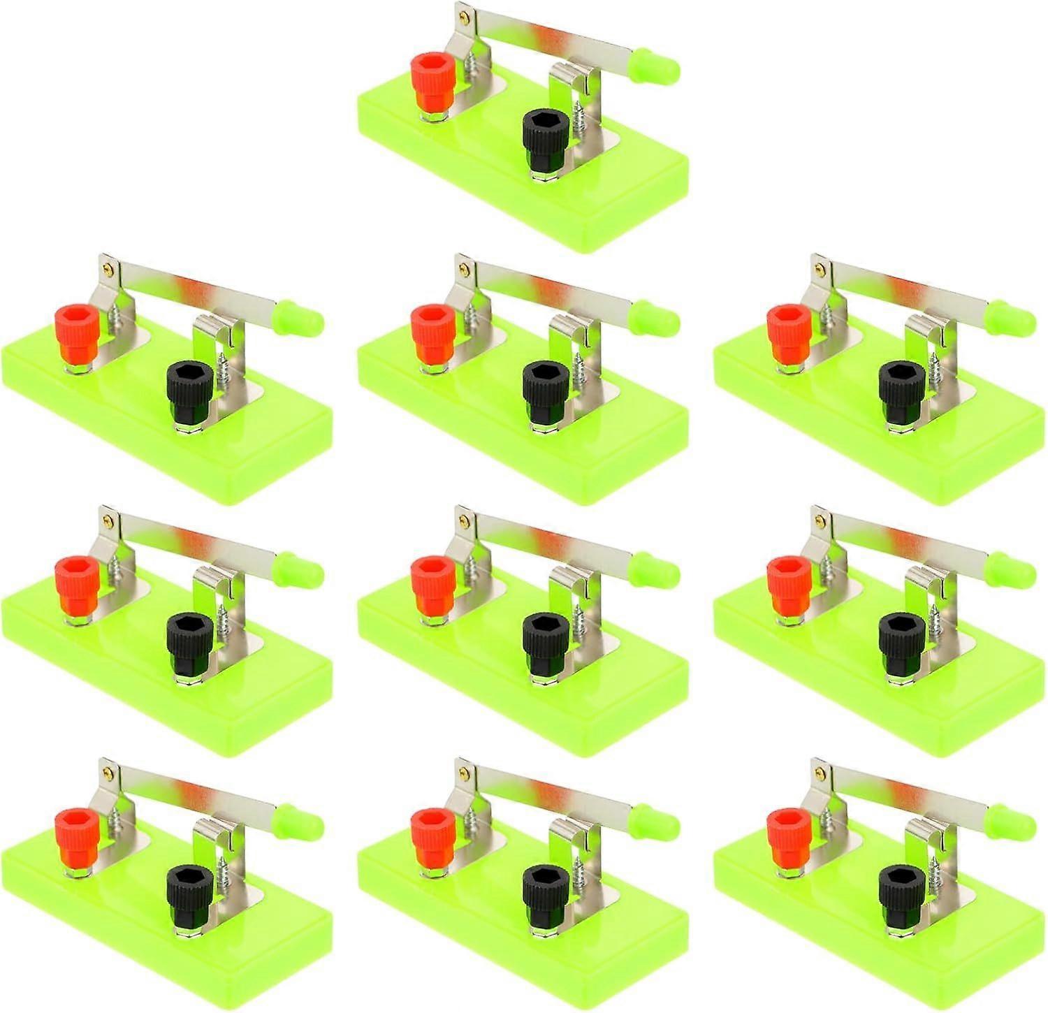 10Pcs Simple Circuit Blade Switch School Electronic Experiment Equipment Labs Physics Experiment Basic Circuit Kit for Beginner