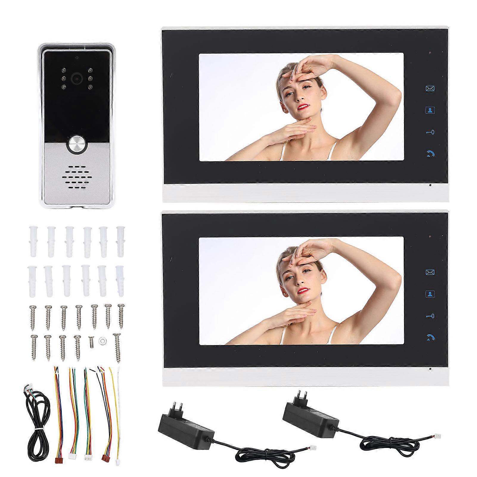 7" Wired Apartment Video Intercom System - HD Camera, Night Vision, Easy Unlock & More
