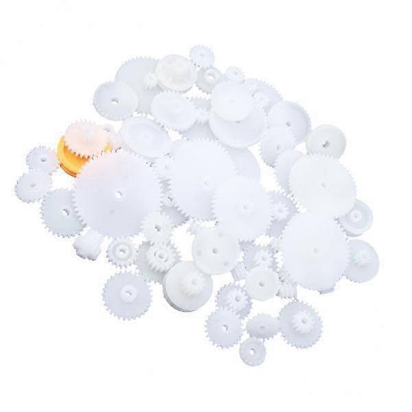 3x 64 Pieces Robot Gears Gearwheels Screw Reducers DIY Kit