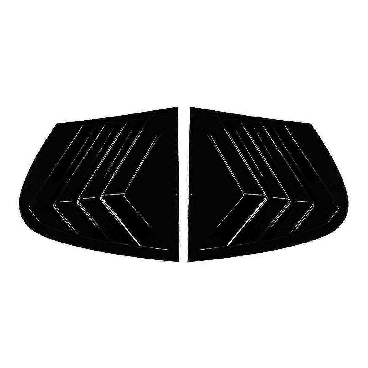 1 Series E87 2005-2011 Car Rear Window Triangular Louver Shutters Blind Cover Trim